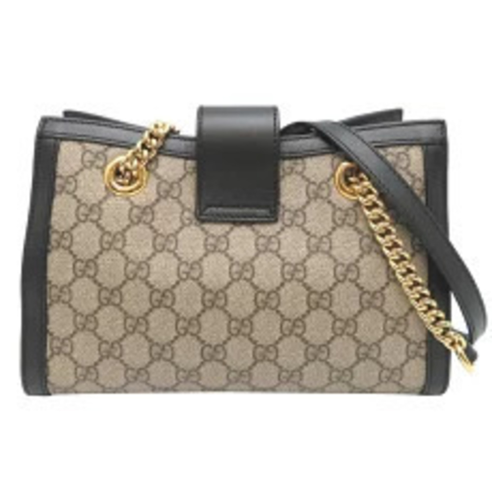 Gucci Supreme Bag Shoulder Beige GG Padlock Tote Tan